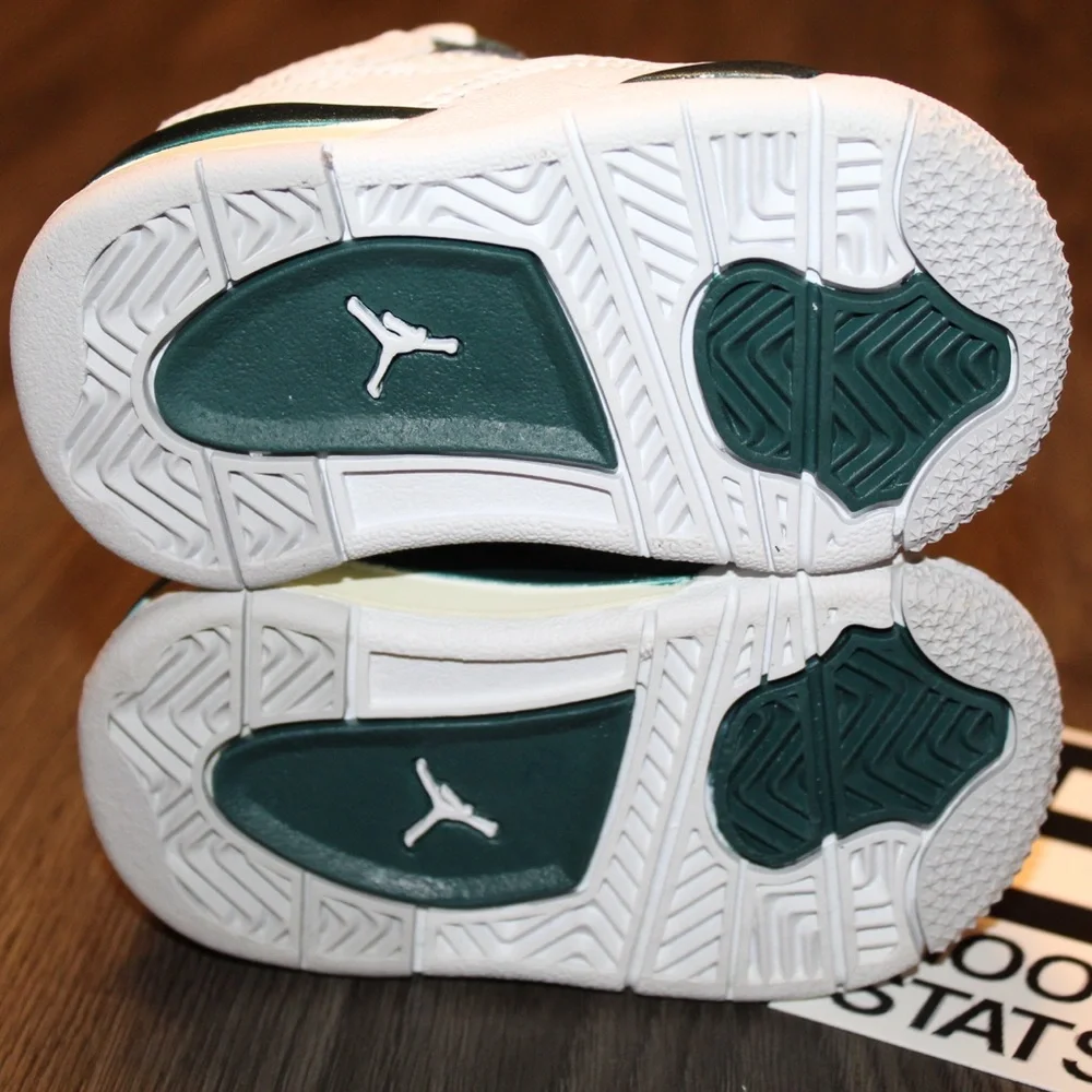 Air Jordan 4 Retro Oxidized Green Infant Size 3c Sneakers